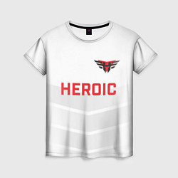 Женская футболка Heroic white