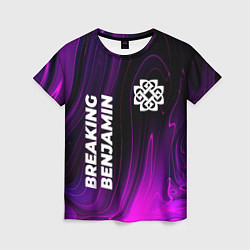 Женская футболка Breaking Benjamin violet plasma
