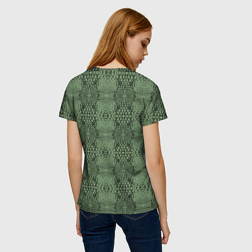 Женская футболка Крокодиловый стиль / 3D-принт – фото 4