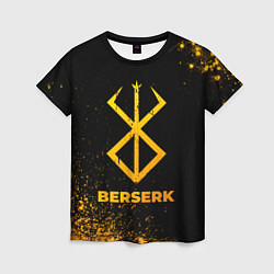 Женская футболка Berserk - gold gradient