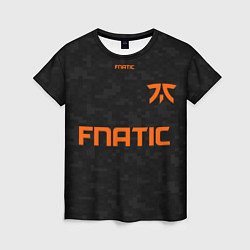 Женская футболка Форма Fnatic pixels