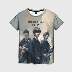 Женская футболка The Beatles - Help