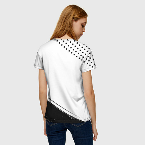 Женская футболка Muse и рок символ на светлом фоне / 3D-принт – фото 4