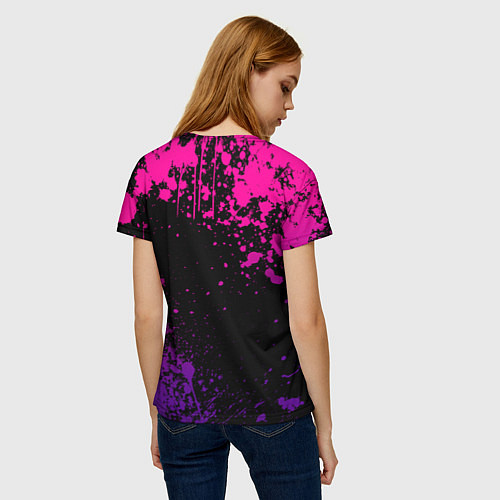 Женская футболка Сёгун райден - геншин импакт - бог молний / 3D-принт – фото 4