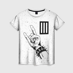 Женская футболка Paramore и рок символ