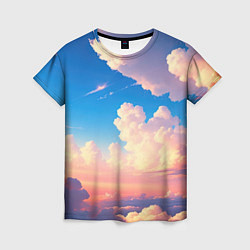 Женская футболка Небо и облака
