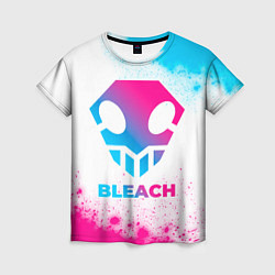 Женская футболка Bleach neon gradient style