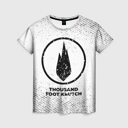 Женская футболка Thousand Foot Krutch с потертостями на светлом фон