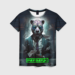 Женская футболка Payday 3 bear