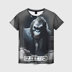 Женская футболка Payday 3 big gorilla