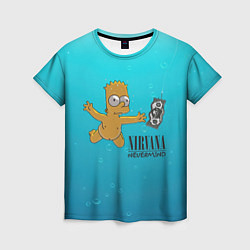 Женская футболка Nirvana - Simpson