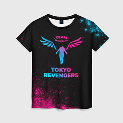 Женская футболка Tokyo Revengers - neon gradient