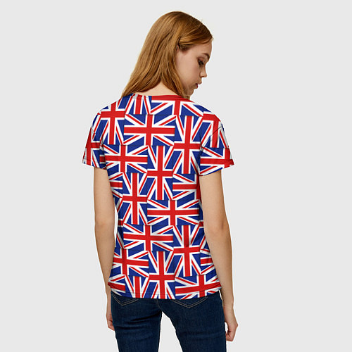 Женская футболка Флаги Великобритании / 3D-принт – фото 4
