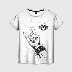 Женская футболка Five Finger Death Punch и рок символ