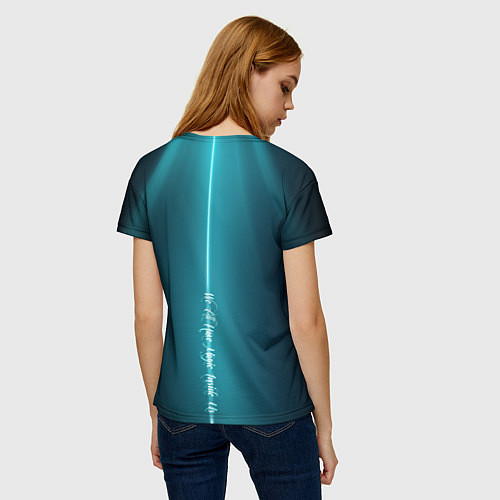 Женская футболка Сова в колдовской мантии / 3D-принт – фото 4
