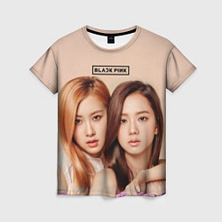 Женская футболка Blackpink Jisoo and Rose