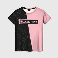 Женская футболка Blackpink - hearts and stars