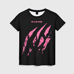 Женская футболка Blackpink Tearing with claws