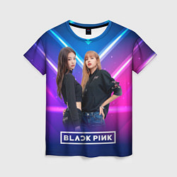 Женская футболка Blackpink neon