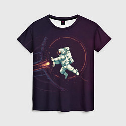 Женская футболка Астронавт - камехамеха