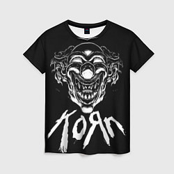 Женская футболка KoЯn - clown face