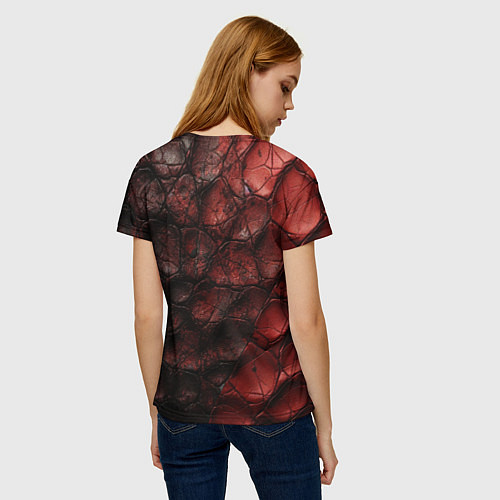 Женская футболка CS GO dark texture / 3D-принт – фото 4