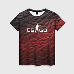 Женская футболка CS GO dark red