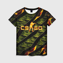 Женская футболка CS GO fire