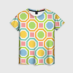 Женская футболка Color geometria