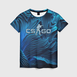 Женская футболка CS GO ice logo