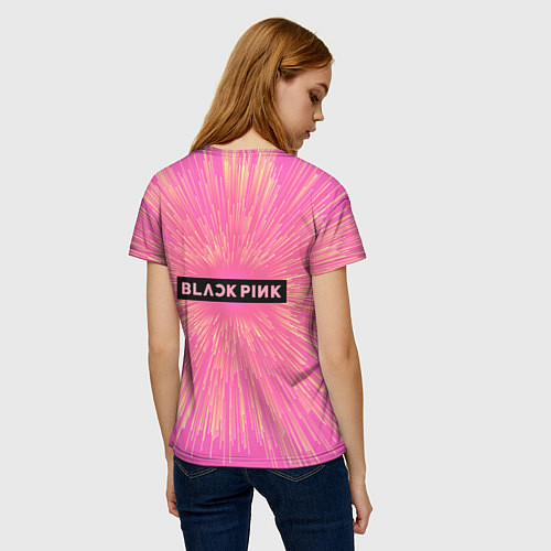 Женская футболка Blackpink девушки с лого / 3D-принт – фото 4