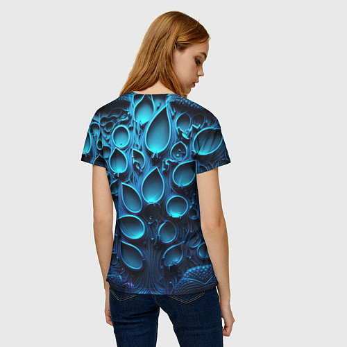 Женская футболка Космические плиты / 3D-принт – фото 4