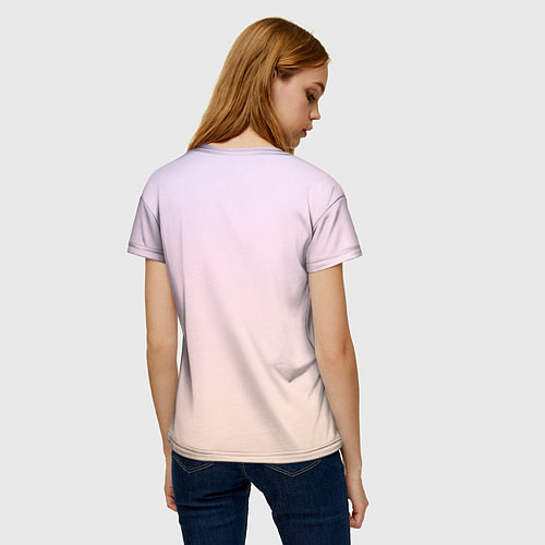 Женская футболка Девушка в профиль арт / 3D-принт – фото 4