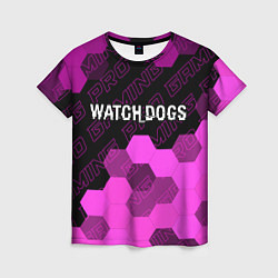 Женская футболка Watch Dogs pro gaming: символ сверху