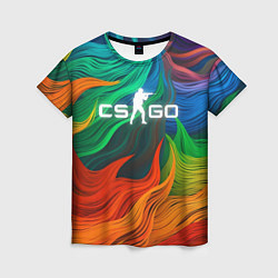 Женская футболка Cs Go Logo Color