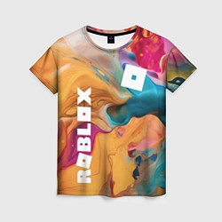 Женская футболка Roblox Logo Color