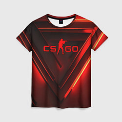 Женская футболка CS GO red light