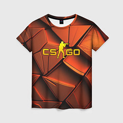 Женская футболка CSGO orange logo