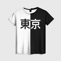 Женская футболка Tokyo - Иероглифы