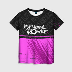 Женская футболка My Chemical Romance rock legends: символ сверху