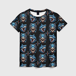 Женская футболка Shark - pattern