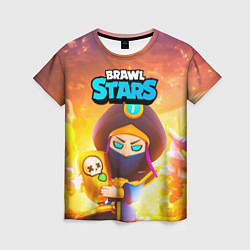 Женская футболка Mortis пират Brawl Stars