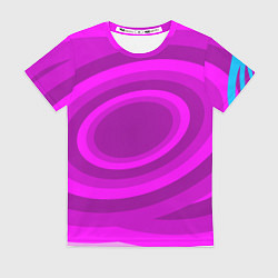 Футболка женская Розовые овалы, цвет: 3D-принт