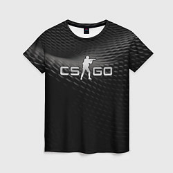 Женская футболка CS GO black chrome