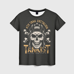 Женская футболка Танкист