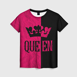 Футболка женская Queen корона, цвет: 3D-принт