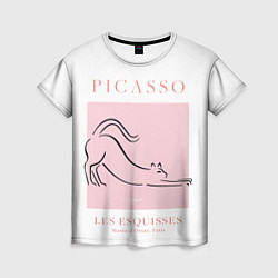 Женская футболка Кот - Пабло Пикассо