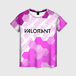 Женская футболка Valorant pro gaming: символ сверху
