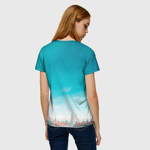 Женская футболка Нейрокремль / 3D-принт – фото 4