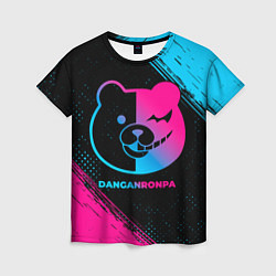 Женская футболка Danganronpa - neon gradient